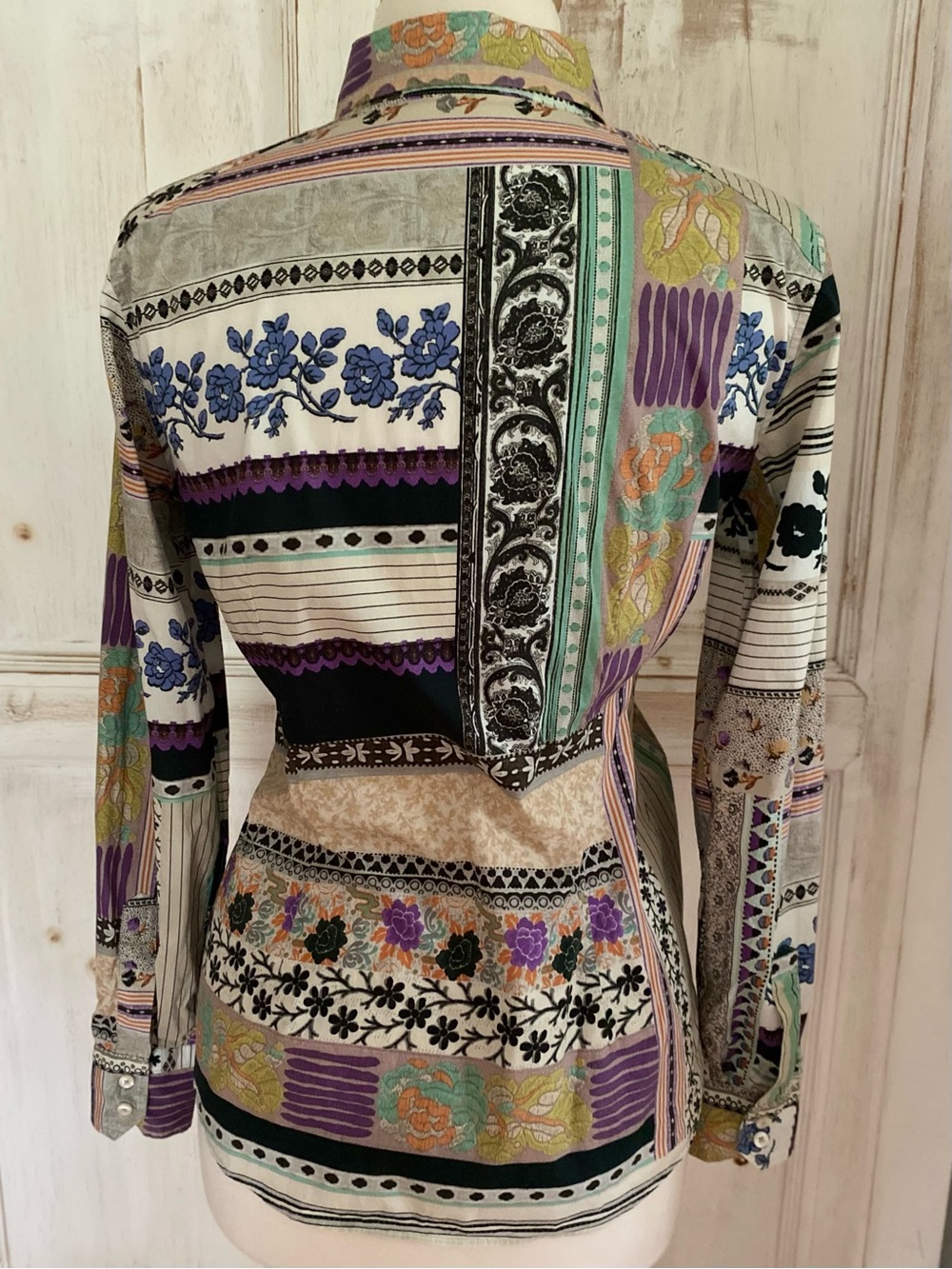 Etro Cotton Blouse Made in Italy Size EU 42 US Small - Picture 3 of 13